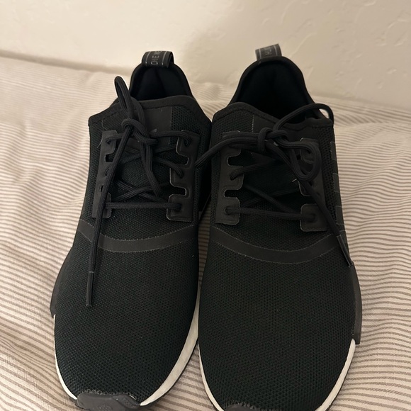 Adidas NMD R1 Black and White Sneakers - Picture 3 of 7